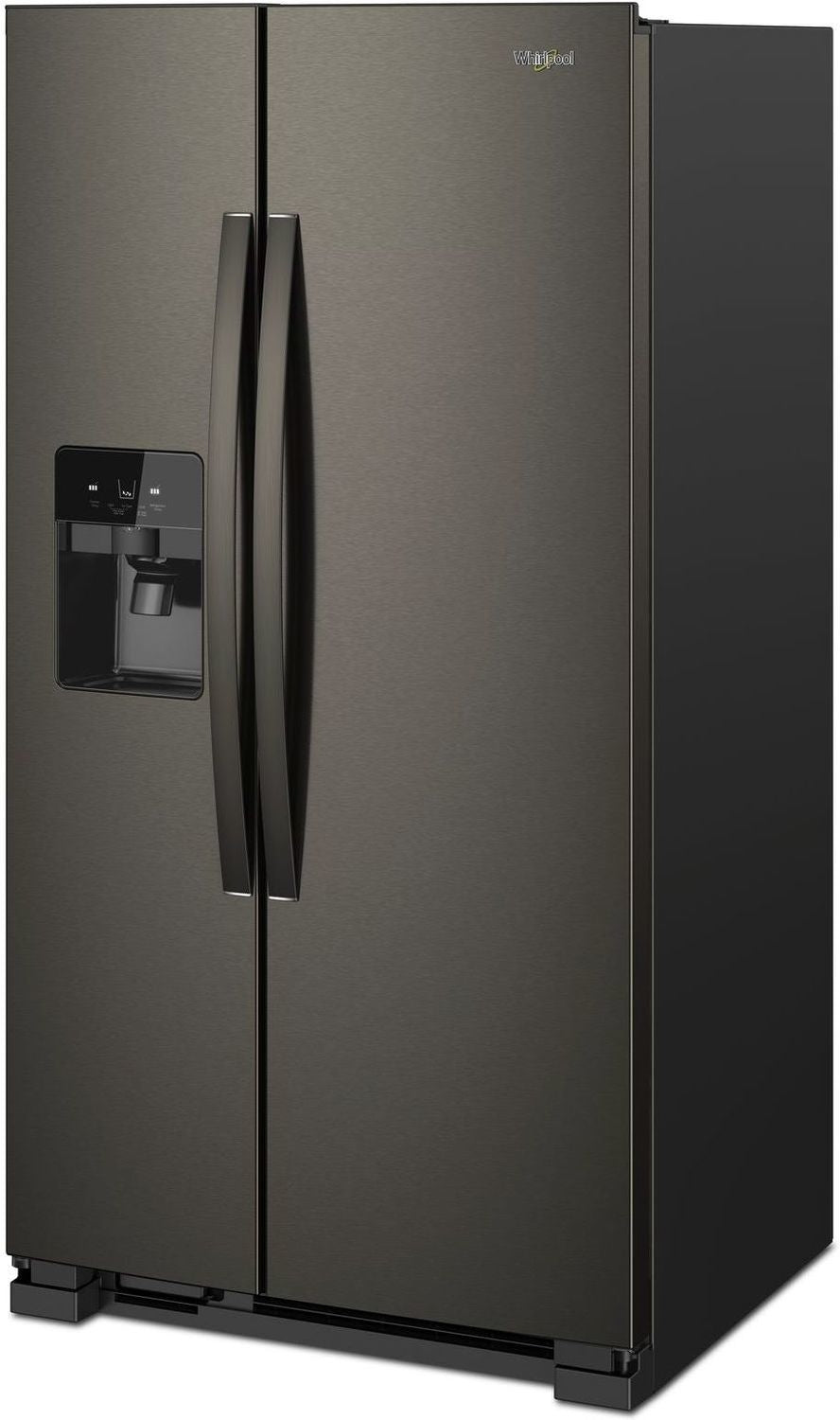 Whirlpool 33.13" 21 Cu. Ft. Black Stainless Steel Side-by-Side Refrigerator - WRS321SDHV