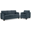 Agnes Sofa and Chair Set - Blue