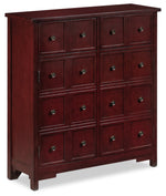 Ankara Accent Cabinet  - Red