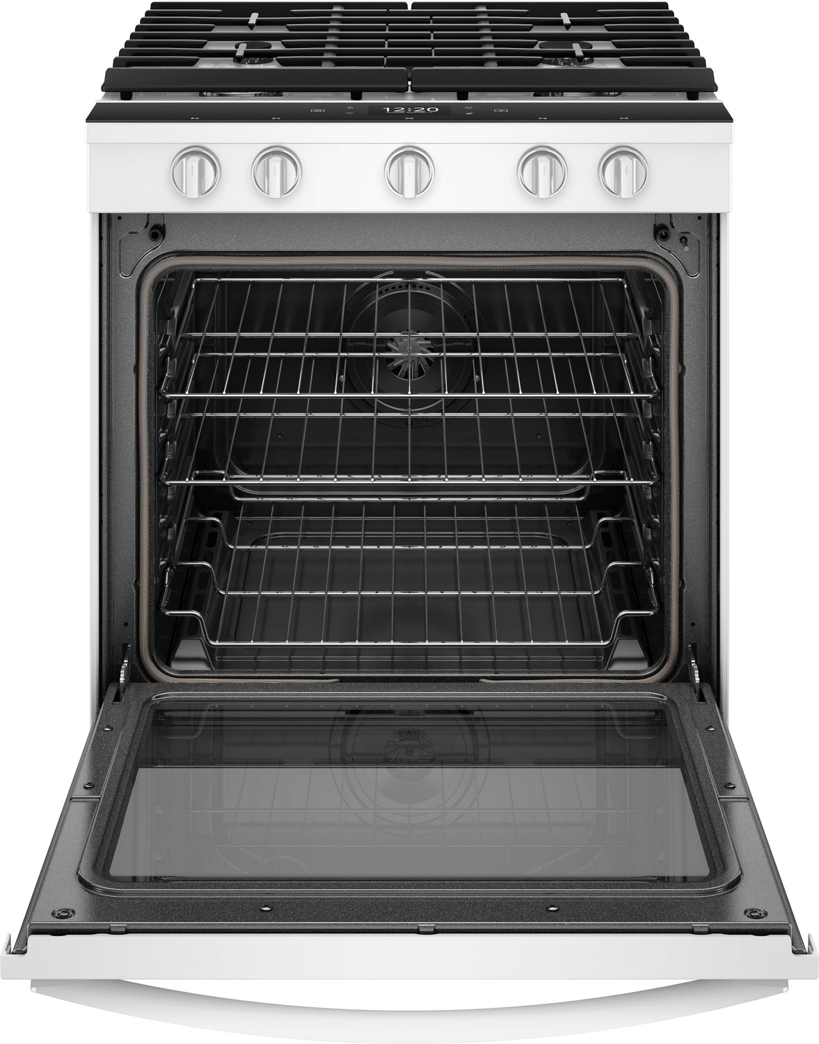 Whirlpool White Slide-In Gas True Convection Range (5.8 Cu. Ft) - WEG750H0HW