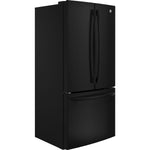 GE Black Counter-Depth French Door Refrigerator (18.6 Cu. Ft.) - GWE19JGLBB