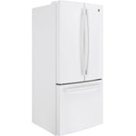 GE White Counter-Depth French Door Refrigerator (18.6 Cu. Ft.) - GWE19JGLWW