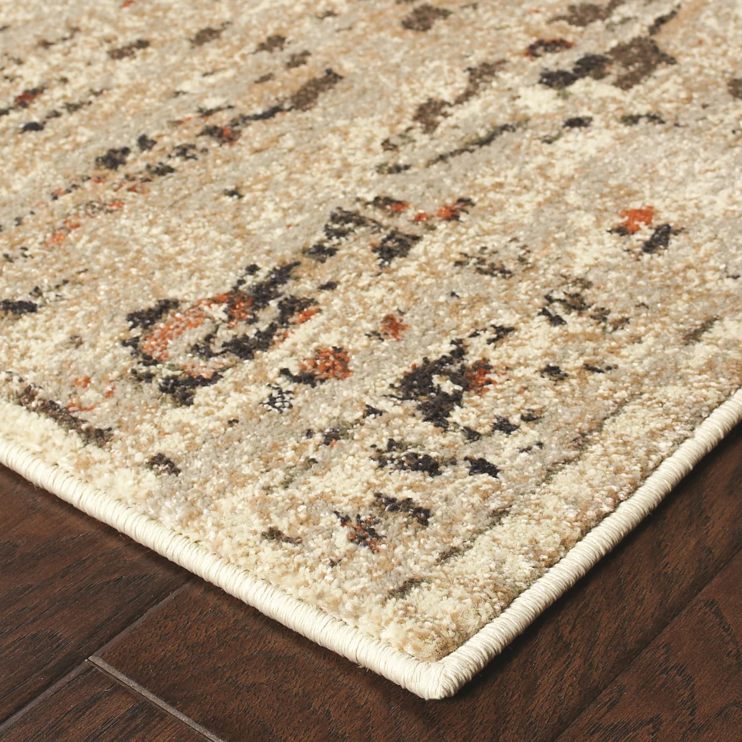 Pierce W072J2L Distressed Area Rug (6'7"X9'6")