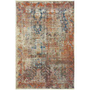 Pierce W521X6L Distressed Abstract Area Rug (6'7"X9'6")