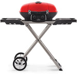 Napoleon TravelQ 285X Portable Propane Gas Grill and Scissor Cart with Griddle - TQ285X-RD-1-A