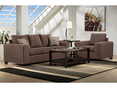 Fava Sofa and Chair Set - Light Brown