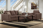 Fava Sofa and Chair Set - Light Brown