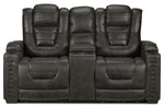 Dakota Power Reclining Loveseat - Charcoal