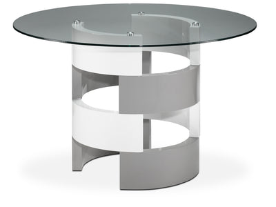 Gina Dining Table - Grey and White