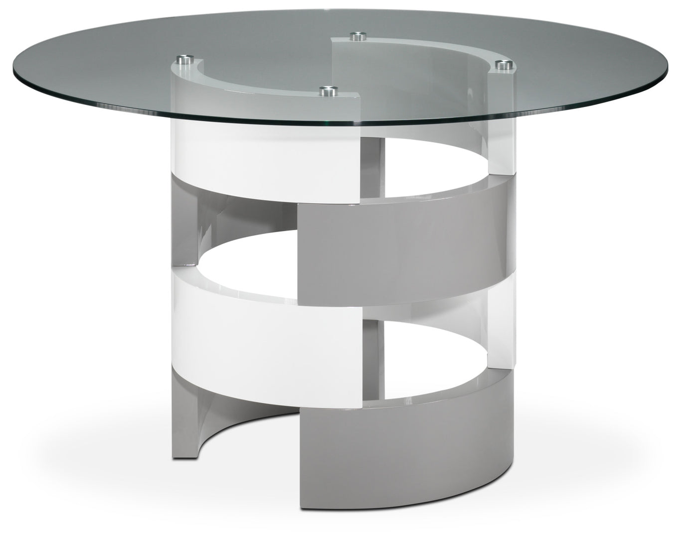 Gina Dining Table - Grey and White