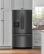 Frigidaire Gallery Black Stainless Steel French Door Refrigerator  (21.7 Cu. Ft.) - FGHD2368TD