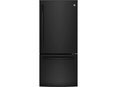 GE Black BOTTOM-FREEZER REFRIGERATOR (20.9 CU. FT.) - GBE21AGKBB