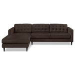 Paragon 2-Piece Sectional with Left-Facing Chaise - Dark Chocolate