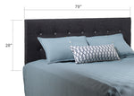 Sunup King Headboard - Charcoal