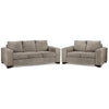 Fava Sofa and Loveseat Set - Pewter