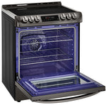 LG Appliances Black Stainless Steel Slide-In Electric Range (6.3 Cu. Ft.) - LSE4611BD