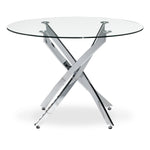Atlantis 5-Piece Dinette Set - Chrome and Black