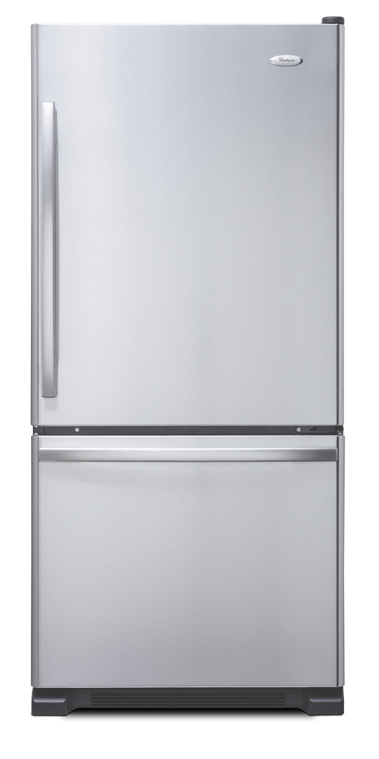 Whirlpool Stainless Steel Bottom Freezer Refrigerator 19 Cu. Ft. WRB329RFBM