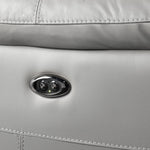 Holton Leather 4-Piece Sectional with Right-Facing Chaise - Grey