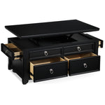 Turner 46" Lift-Top Coffee Table - Black