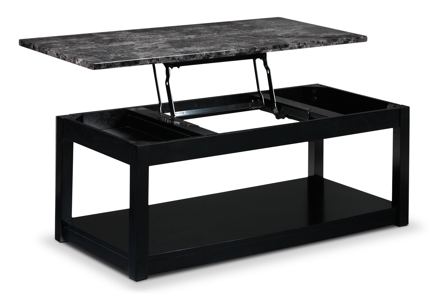 Selena Lift-Top Coffee Table - Black