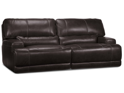 Dearborn Leather Power Reclining Sofa - Blackberry