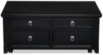 Turner 46" Lift-Top Coffee Table - Black