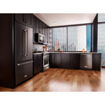 KitchenAid Black Stainless Steel French Door Refrigerator (25.2 Cu. Ft.) - KRFF305EBS