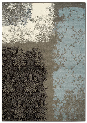 Aldridge 5' x 8' Area Rug - Blue and Brown
