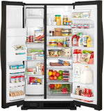 Whirlpool 35.88" 25 Cu. Ft. Black Stainless Steel Side-by-Side Refrigerator - WRS325SDHV