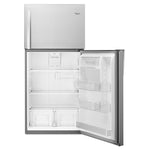 Whirlpool Monochromatic Stainless Steel Top-Freezer Refrigerator (19.2 Cu. Ft.) - WRT519SZDM