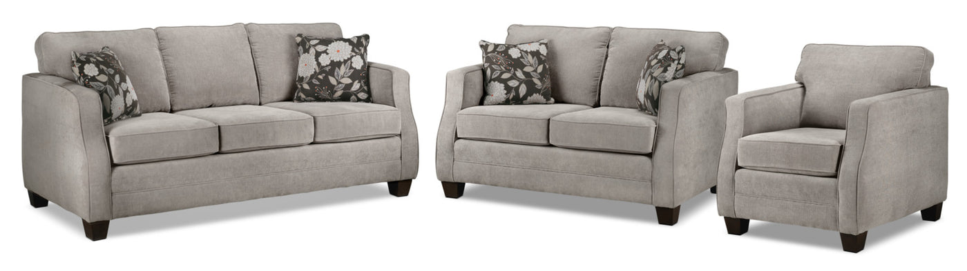 Agnes Sofa, Loveseat and Chair Set