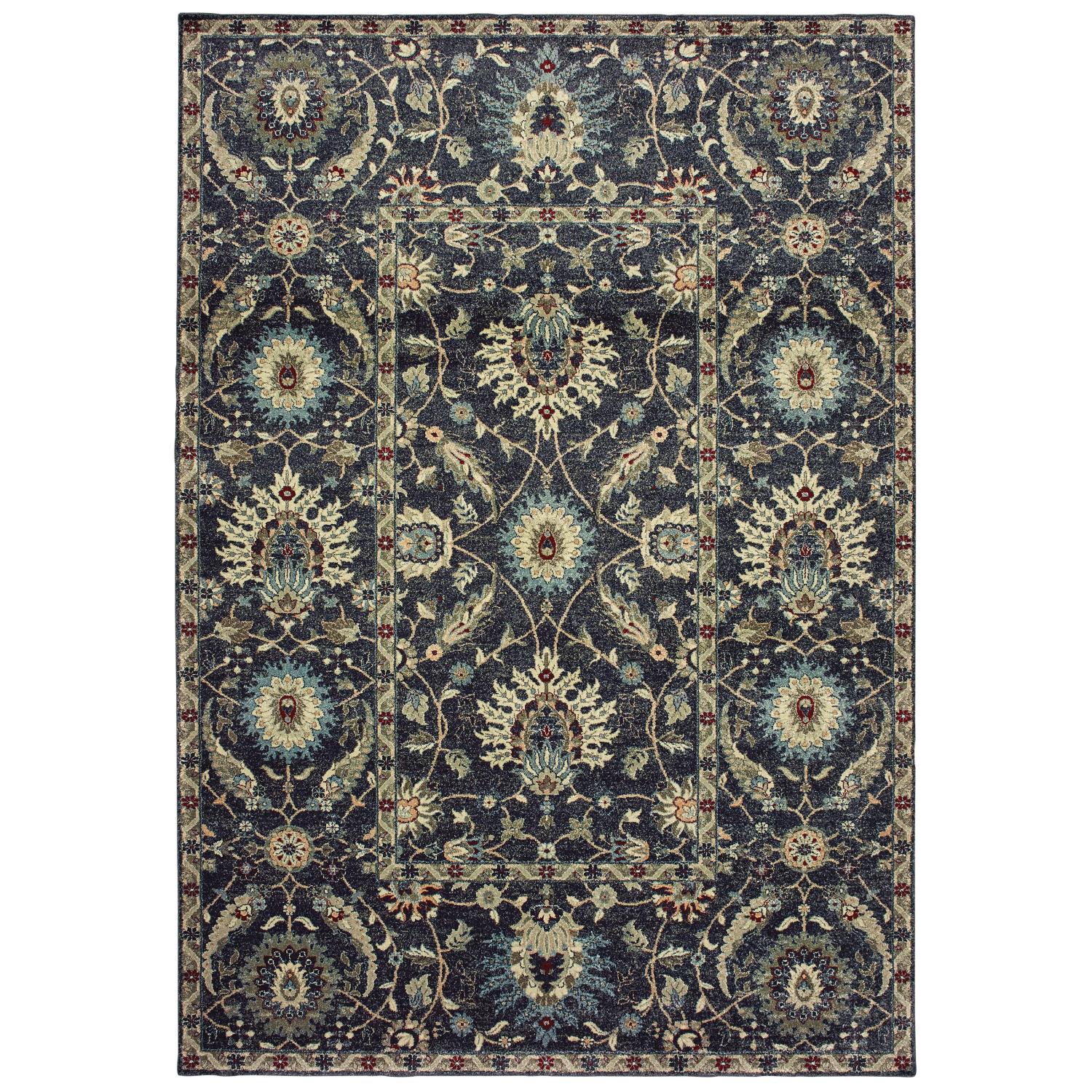 Richelieu W022K5L Floral Traditional Area Rug (6'7"X9'6")