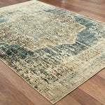 Richelieu W6649HL Distressed Traditional Area Rug (3'10"X5'5")