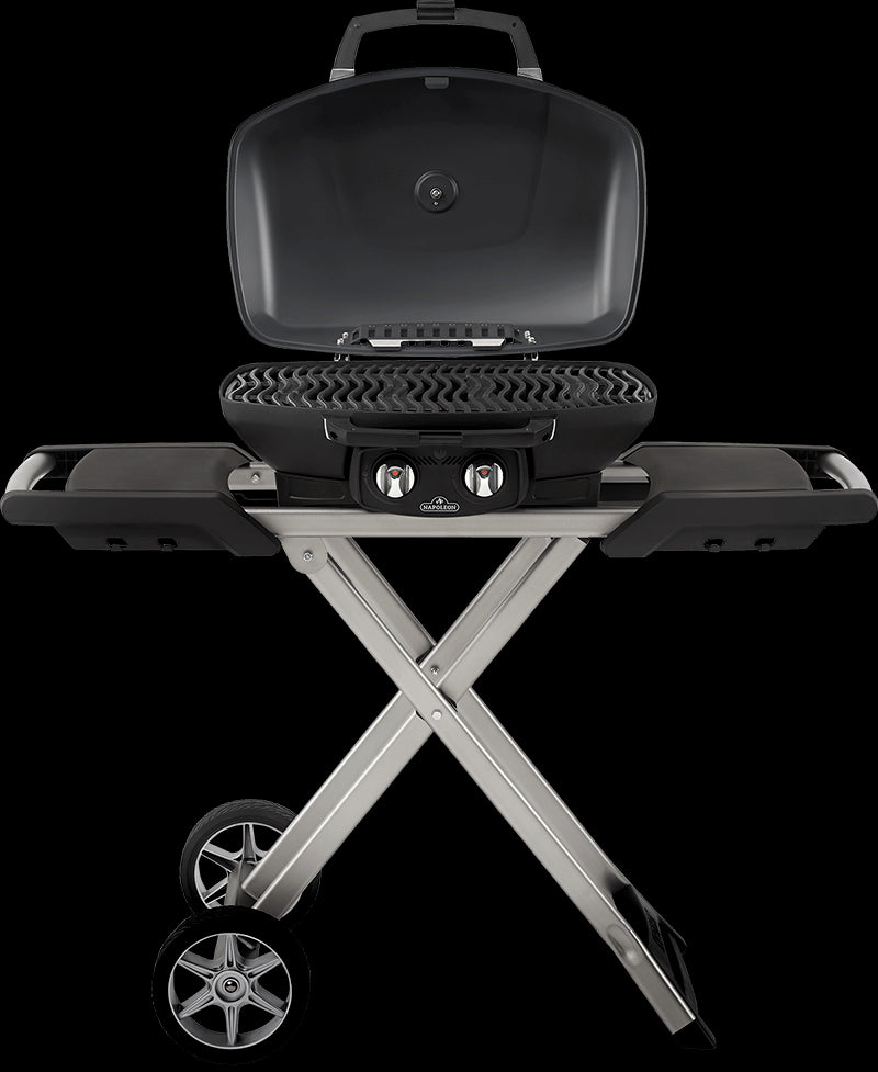 Napoleon TravelQ 285X Portable Propane Gas Grill and Scissor Cart