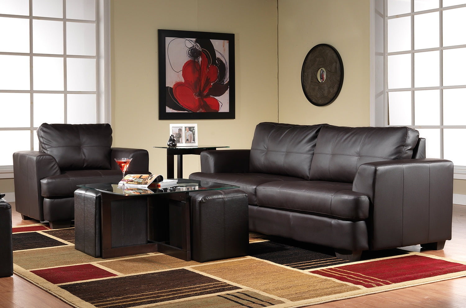 Neera End Table - Chocolate