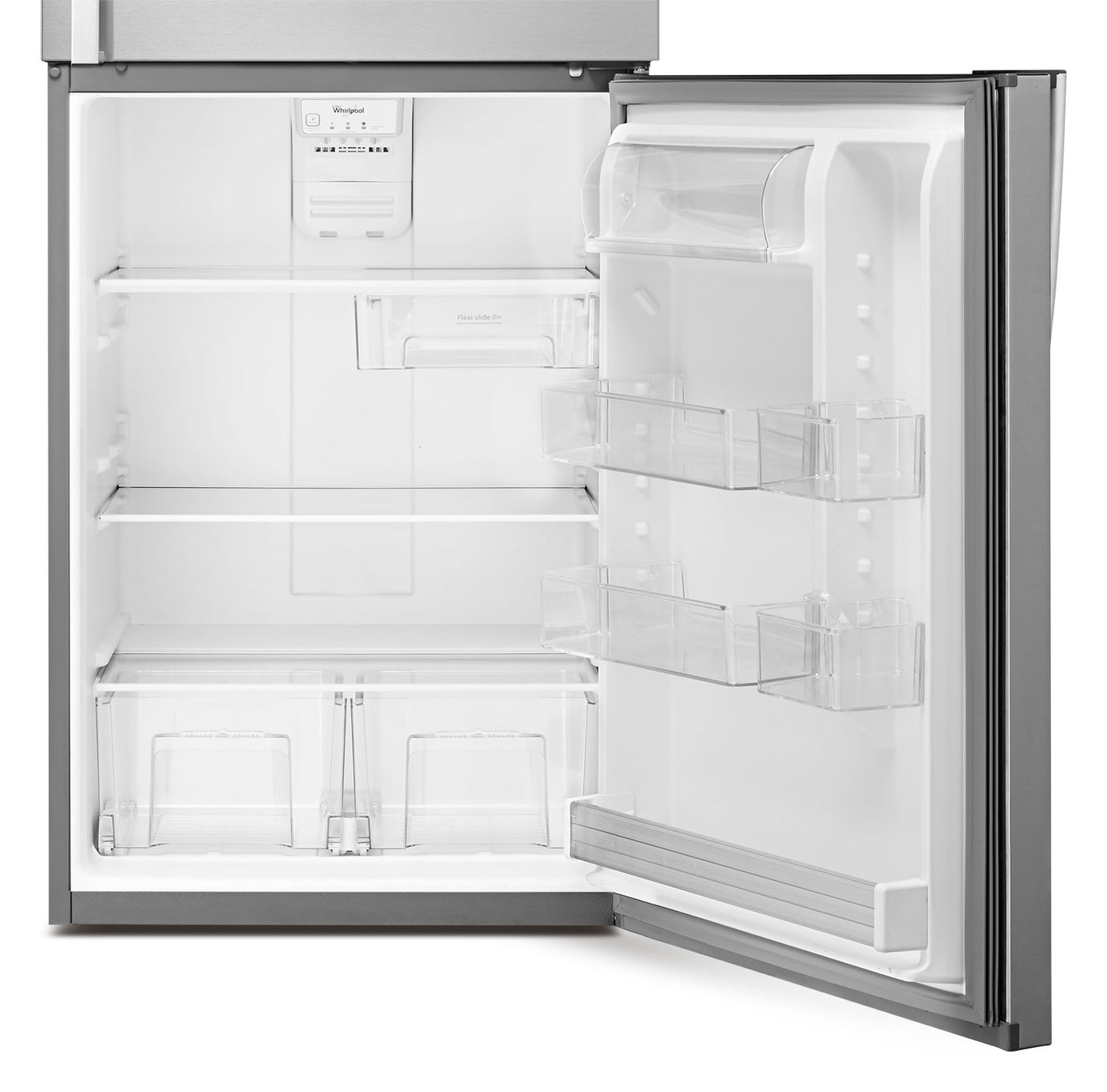 Whirlpool Monochromatic Stainless Steel Top-Freezer Refrigerator (19.2 Cu. Ft.) - WRT519SZDM
