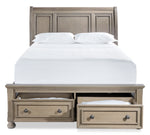 Windchester 3-Piece Queen Storage Bed - Grey