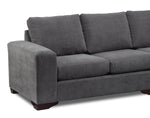 Danielle 2-Piece Sectional with Right-Facing Chaise - Grey