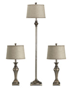Classic Pewter 3-Pack Lamps - Bronze