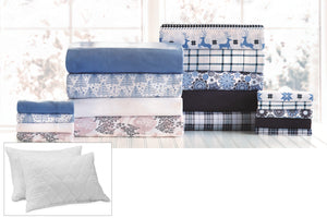 2 Memory Foam Pillows & Full Luxury Sheet Set