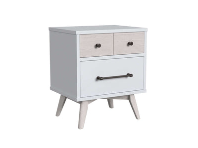 Rowan Night Stand - Ash Linen