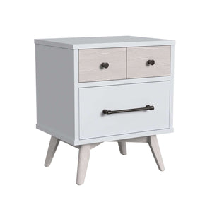 Rowan Night Stand - Ash Linen