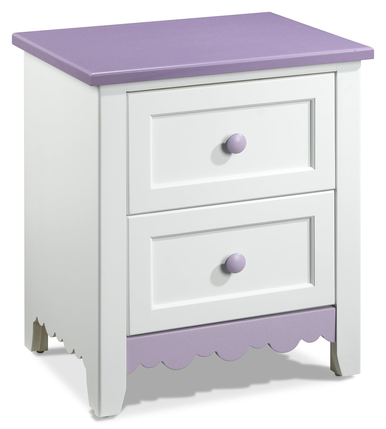 Sweetdreams Night Table - White and Lavender