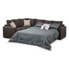 Athina 2-Piece Sectional with Right-Facing Queen Sofa Bed - Nutmeg