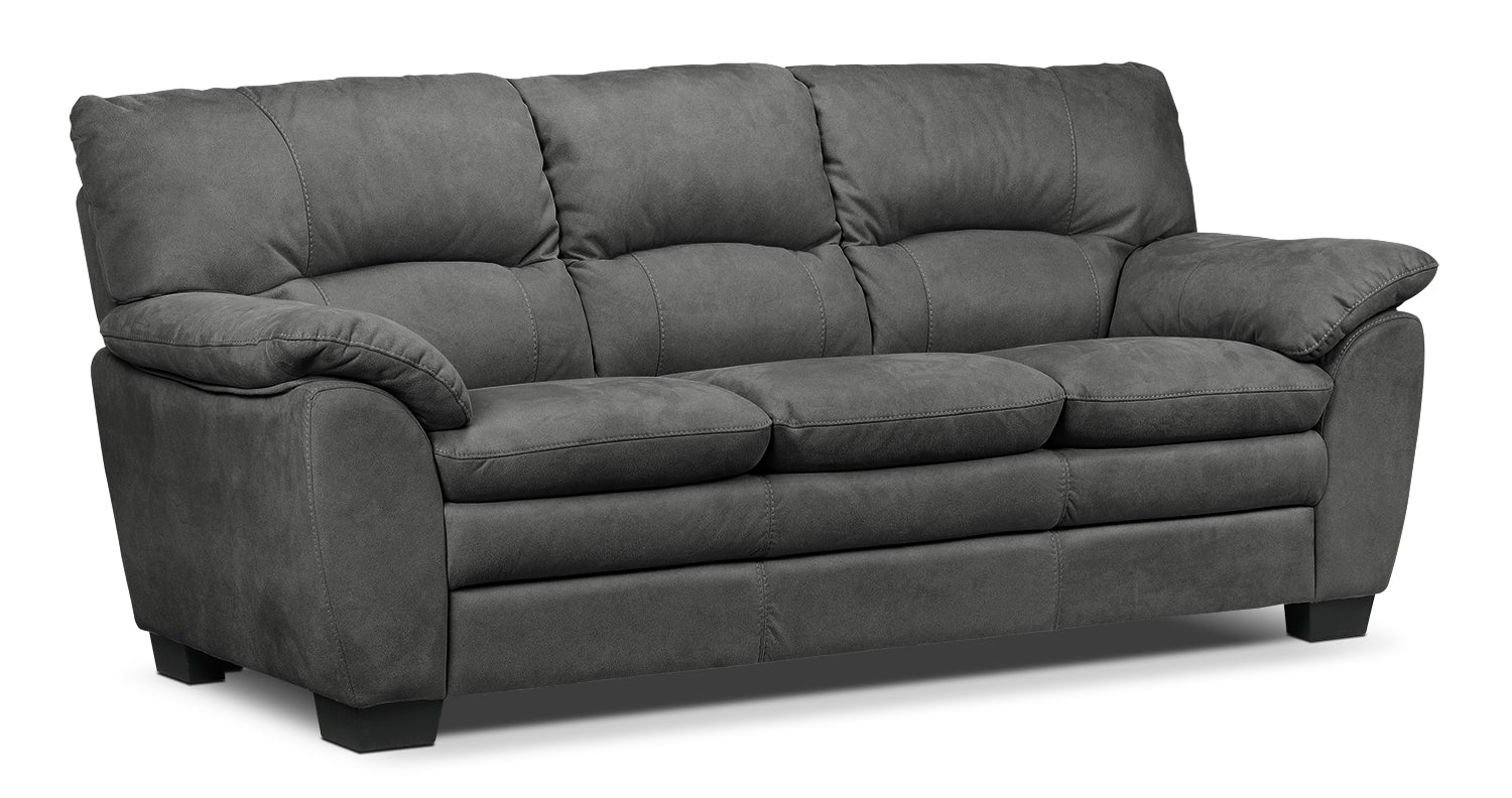 Kelleher Sofa Loveseat and Chair Set Charcoal Leon s