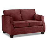 Agnes Sofa and Loveseat Set - Merlot