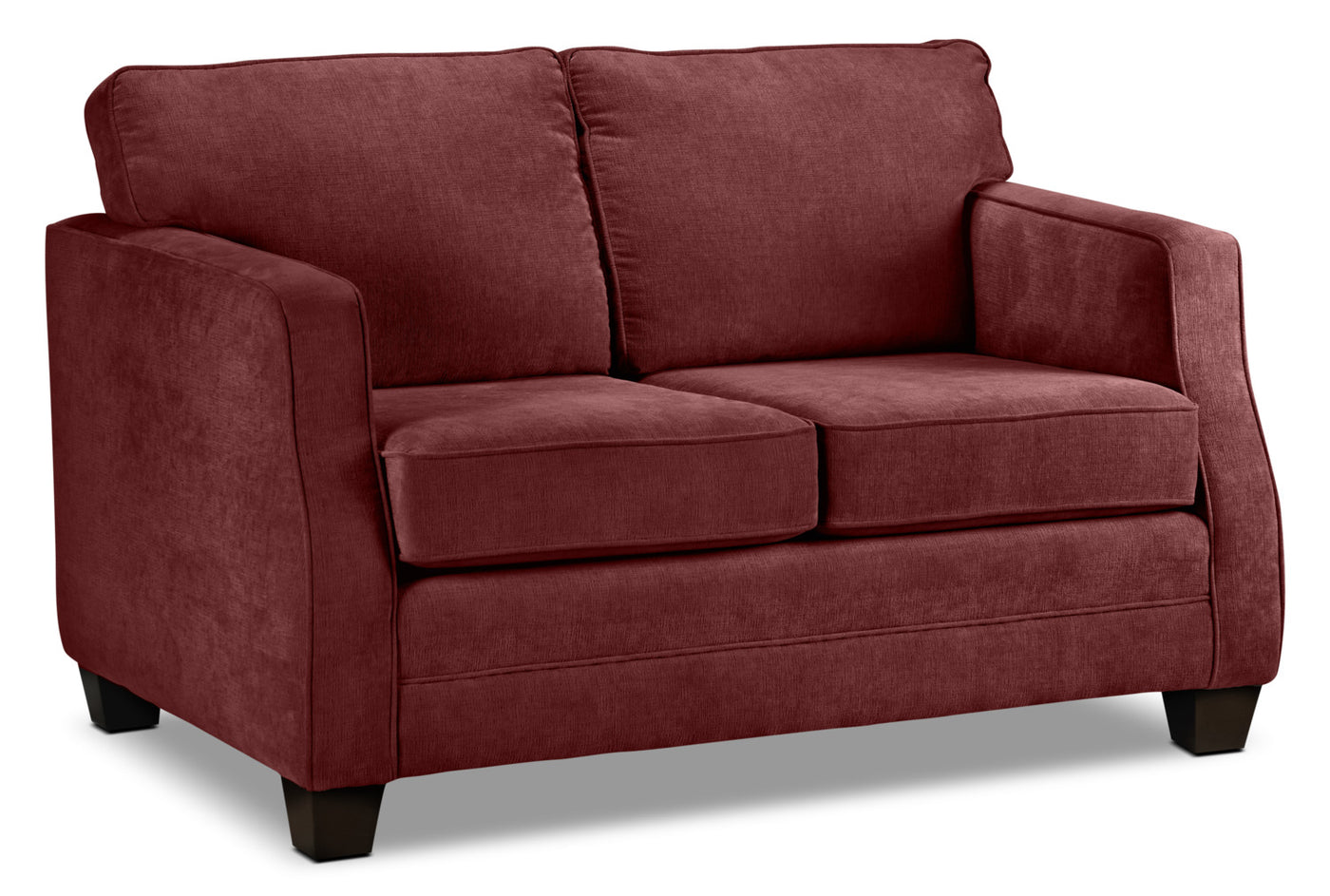 Agnes Sofa and Loveseat Set - Merlot