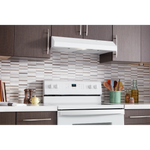 Whirlpool White 30" 270 CFM Range Hood with Dishwasher-Safe Grease Filter - WVU17UC0JW