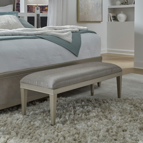 Reece Bed Bench - Silver Grey